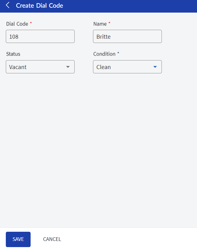 Creating Dial In Codes